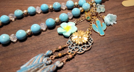 Turquoise Phone Wristlet