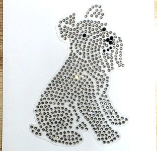 SCHNAUZER Rhinestone Car Decal - custom colors available!