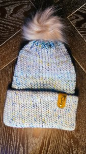 Brimmed Knitted Beanie