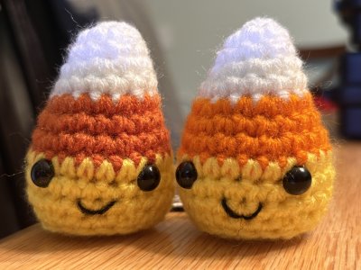 Crochet Candy Corn Decoration