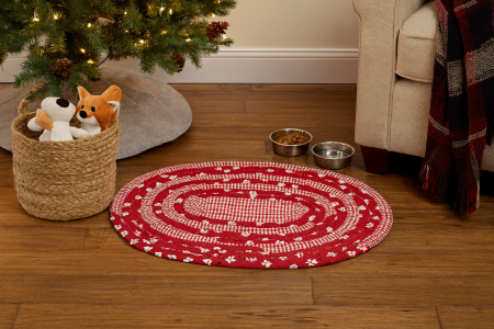 Red Gingham Pet Mat