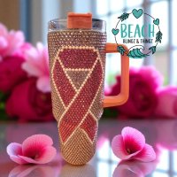 Breast Cancer Ribbon 40 oz