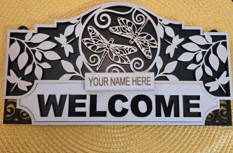 DRAGONFLY WELCOME SIGN