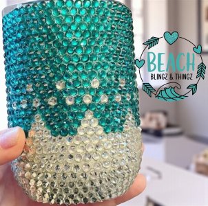 Bling Wine & Coffee Tumblers | Sparkly Stemless Drinkware | Pre-order