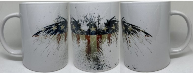 Battle-Born – Splatter Eagle Mug (15 oz Ceramic)