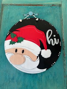 Santa Hi Layered Door Hanger