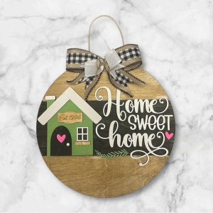 10 1/2” Home Sweet Home Door Hanger