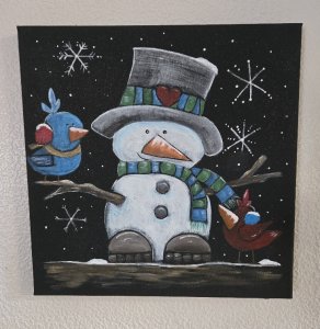 SNOWMAN AND HIS FRIENDS!