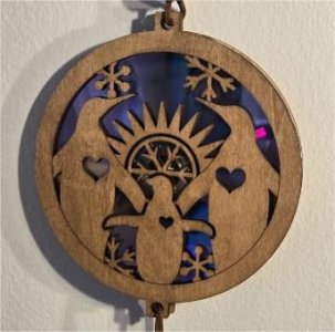 PENGUIN FAMILY SUN CATCHER