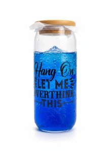 Hold On Let Me Overthink This - Glass Cup