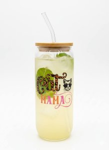 Cat Mama - Glass Cup
