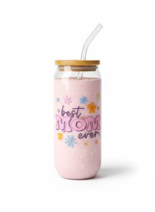 Best Mom Ever - Glass Cup
