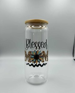Blessed Mom - Glass Cups