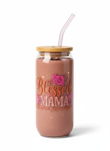 Blessed Mama - Glass Cup