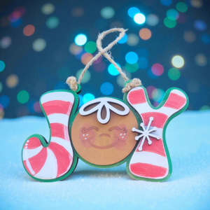 Gingerbread “JOY” Ornament – Sweet Handmade Christmas Decor