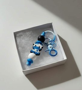 Blue Cow - Keychain