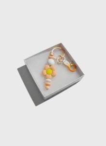 Flower Power (Orange) - Keychain