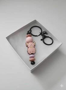 Highland Cow(Light) - Keychain