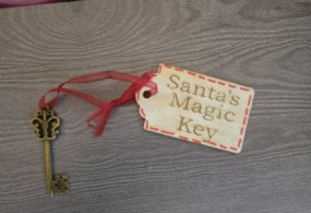 No Chimney? No Problem! Let Santa In With His Magic Key!