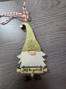 Gold Gnome Ornament