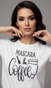Mascara & Coffee - Tshirt