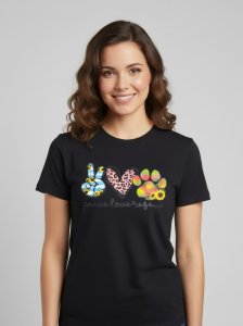 Peace, Love, Rescue - Tshirt