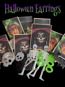 Fun Halloween Resin Earrings