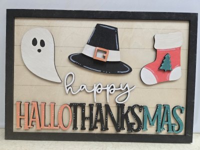 Get Triple the Holiday Cheer with One Sign!