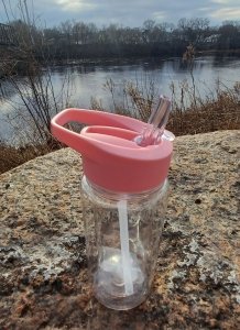 Custom 10oz Snow Globe Water Bottle