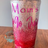 Mom's GoGo Juice w/Glitters, Foil and Vinyl Lettering & Rhinestone Band