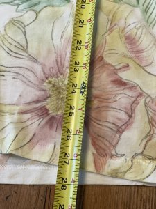 Hand Painted Peonies Tee - Ladies Large