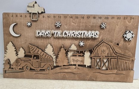 Truck & Tree Christmas Countdown