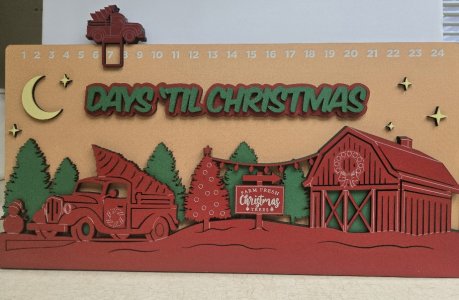 RUSTIC BARN CHRISTMAS COUNTDOWN