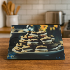 Cookie Stack Glass Cutting Board