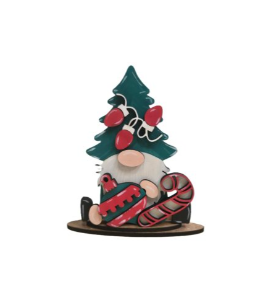 Bring festive charm to your home this season—add this adorable wooden Christmas gnome to your holiday décor today!