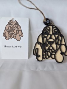 “Basset Hound Handmade Dog Breed Ornaments – Perfect for Pet Lovers!”