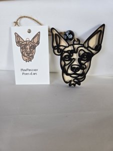 MINI PINSCHER POINTY EARS ORNAMENT - PERFECT FOR THE DOG LOVER!