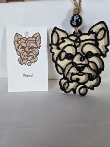 MORKIE ORNAMENT - PERFECT FOR THE DOG LOVER!