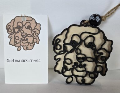 OLD ENGLISH SHEEPDOG ORNAMENT - PERFECT FOR THE DOG LOVER!