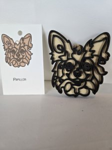 PAPILLON ORNAMENT - PERFECT FOR THE DOG LOVER!