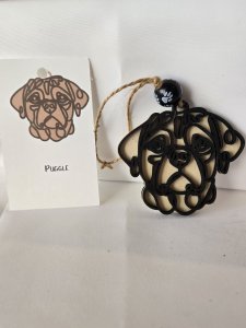PUGGLE DOG ORNAMENT - PERFECT FOR THE DOG LOVER!