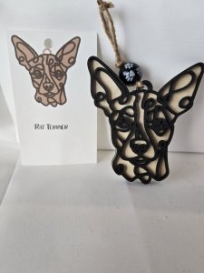 RAT TERRIER DOG ORNAMENT - PERFECT FOR THE DOG LOVER!