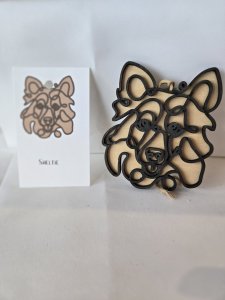 SHELTIE DOG ORNAMENT - PERFECT FOR THE DOG LOVER!