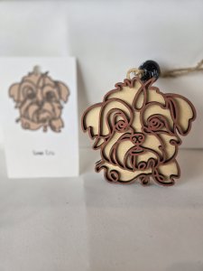 SHIH TZU DOG ORNAMENT - PERFECT FOR THE DOG LOVER!