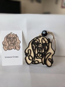 SPRINGER SPANIEL DOG ORNAMENT - PERFECT FOR THE DOG LOVER!