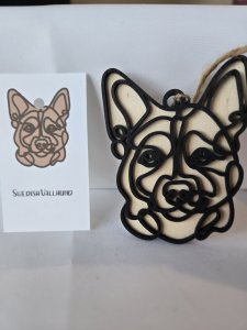 SWEDISH VALLHUND DOG ORNAMENT - PERFECT FOR THE DOG LOVER!