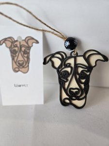 WHIPPET DOG ORNAMENT - PERFECT FOR THE DOG LOVER!
