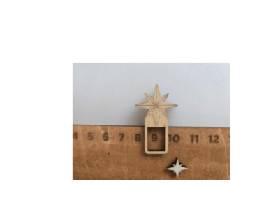 Handcrafted, Laser Cut, Wooden Nativity Christmas Countdown Sign – Rustic Advent Calendar Décor