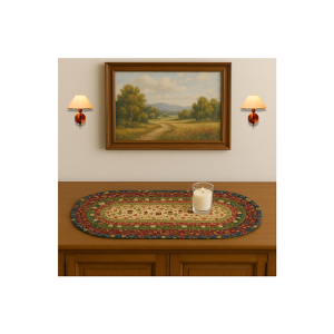 Holiday Village Table Runner / Small Rug