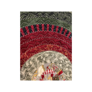 Christmas Shopping Table Runner / Small Rug